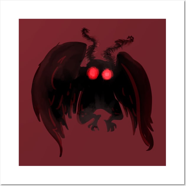 mothman Wall Art by inkpocket